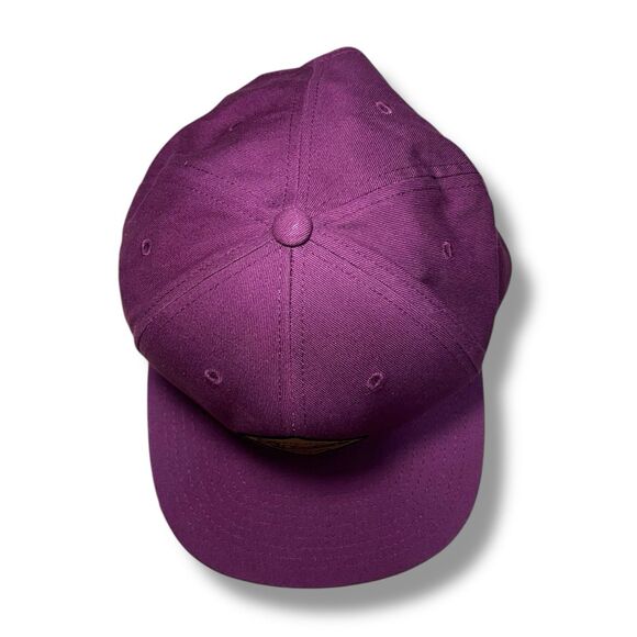 Brixton Originals Supplies Skateboarding Burgundy Red SnapBack Baseball Cap Hat - Picture 6 of 9